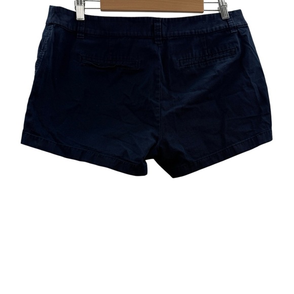 J. Crew Factory Chino Navy Blue Mid Rise Shorts Sz 16 - Picture 2 of 7